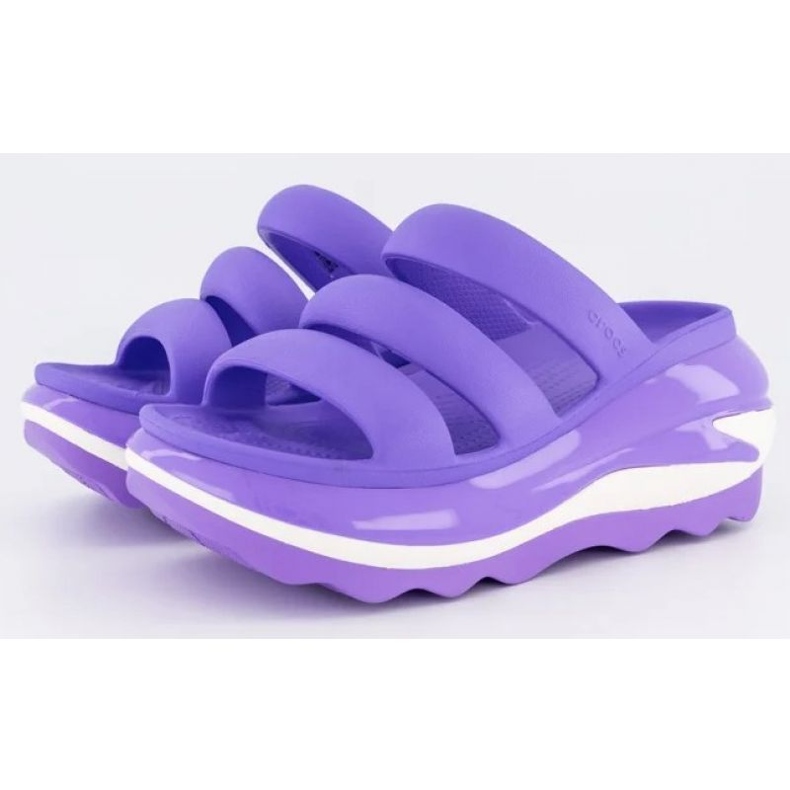 Zuecos Crocs Mega Crush con triple correa 209842-5AJ violeta 1 Zuecos Crocs Mega Crush con triple correa 209842-5AJ violeta 1