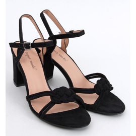 Hally Sandalias tacón negro 5
