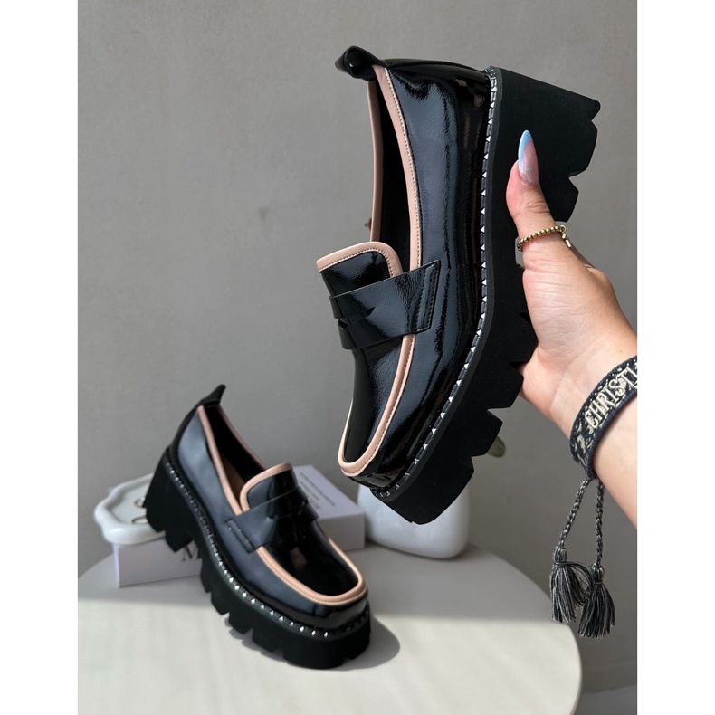 S.Barski Mocasines Mujer Piel D&amp;A MR870-32 Negro 2