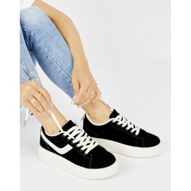 Zapatos plataforma mujer ante negro 4