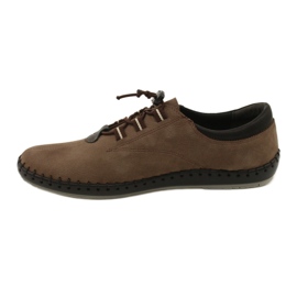 Kampol Zapatos casual hombre 337 / OL marrón beige 9