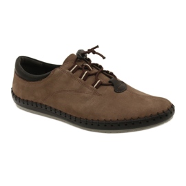 Kampol Zapatos casual hombre 337 / OL marrón beige 8