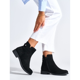 Botines mujer ante negro 1