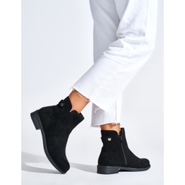 Botines mujer ante negro 2