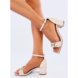 Sandalias tacón Ksenia Beige 3