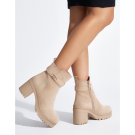 Botines de mujer beiges 2