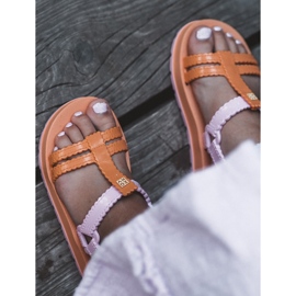 Sandalias Infantiles Velcro Perfumadas ZAXY LL385026 Naranja 6