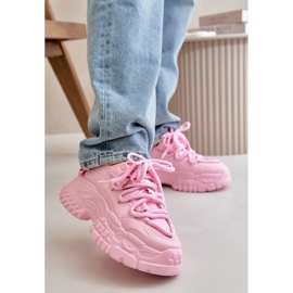 Zapatillas Deportivas de Mujer con Suela Gruesa, Rosa Nevela rosado 2