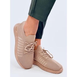 Zapatillas deportivas Sharpe Khaki tipo calcetín beige 2