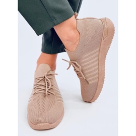 Zapatillas deportivas Sharpe Khaki tipo calcetín beige 1