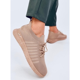 Zapatillas deportivas Sharpe Khaki tipo calcetín beige 4
