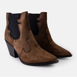 Botas cowboy verdes con tacón Salsabe 2