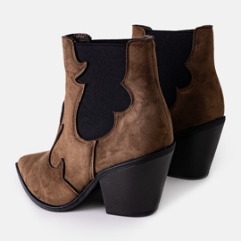 Botas cowboy verdes con tacón Salsabe 3