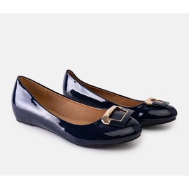 Bailarinas azul marino con hebilla Lillie 2