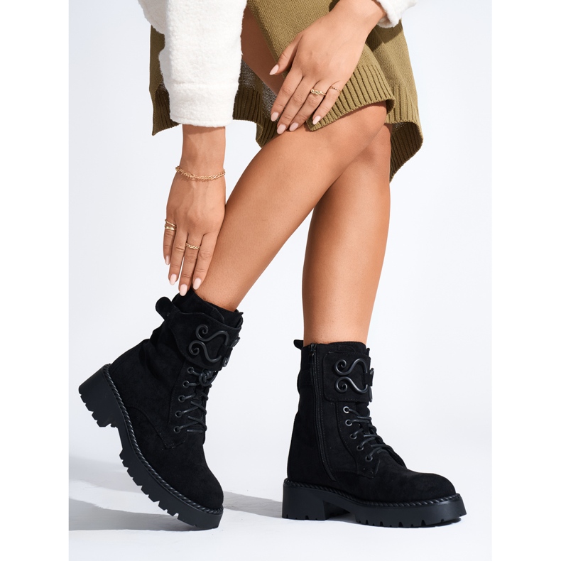 Botas obreras mujer ante negro 2