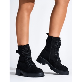 Botas obreras mujer ante negro 3