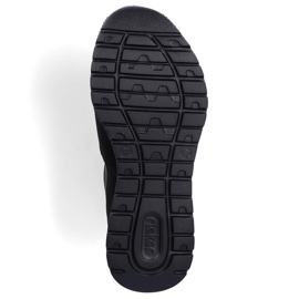 Zapatos sin cordones cómodos hasta el tobillo para mujer, negro Rieker M6053-00 7