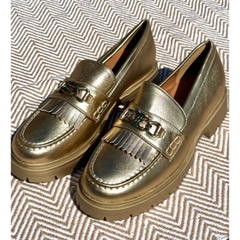 PH2 Mocasines Mujer Piel Ecológica Adorno Dorado Zanita 1