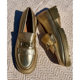 PH2 Mocasines Mujer Piel Ecológica Adorno Dorado Zanita 2