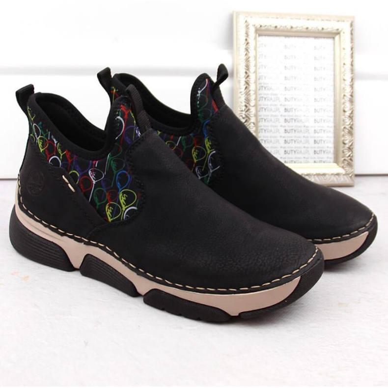 Cómodo Rieker 45957-00 W RKR697 negro 2