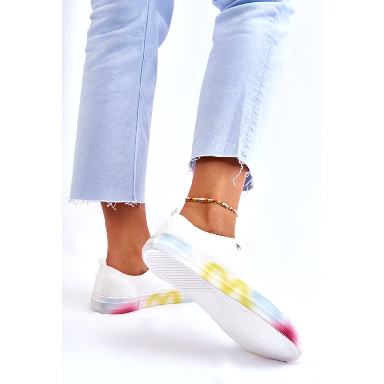 Zapatillas para mujeres con colorido Big Star LL274237 White blanco 2