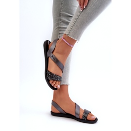 Sandalias de mujer 82429 Ipanema Vibe Sandal Fem negro y plateado 3