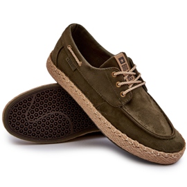 Alpargatas con Cordones para Hombre Big Star NN174055 Caqui verde 10