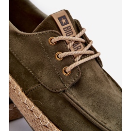 Alpargatas con Cordones para Hombre Big Star NN174055 Caqui verde 3