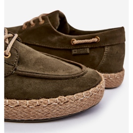 Alpargatas con Cordones para Hombre Big Star NN174055 Caqui verde 4