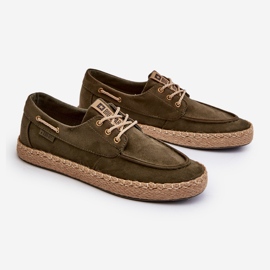 Alpargatas con Cordones para Hombre Big Star NN174055 Caqui verde 7