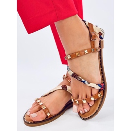 Sandalias mujer Maya Camel marrón 3