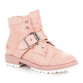 Vices New Collection Tramperos de gamuza rosa 1