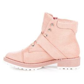 Vices New Collection Tramperos de gamuza rosado 2