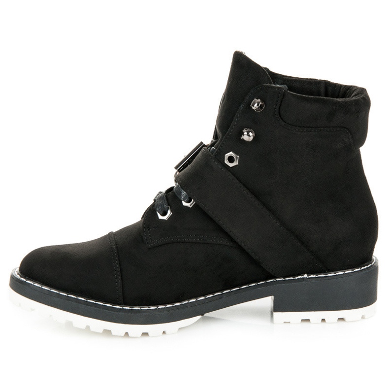 Vices New Collection Tramperos de gamuza negro 2