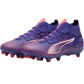 Zapatillas de fútbol Puma Ultra 5 Match+ FG/AG 107686 01 púrpura 1