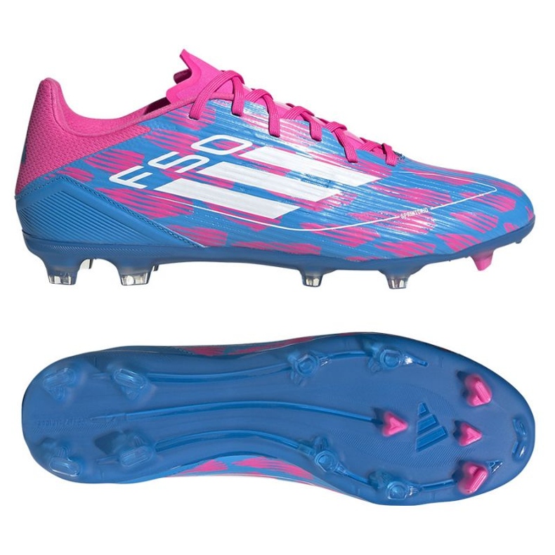 Zapatillas Adidas F50 League FG/MG IE0603 azul 1