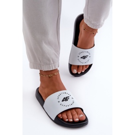 Chanclas de Mujer 4FMM00FFLIF044A-10S Blanco y Negro 6