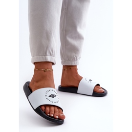 Chanclas de Mujer 4FMM00FFLIF044A-10S Blanco y Negro 4