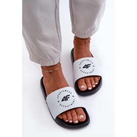 Chanclas de Mujer 4FMM00FFLIF044A-10S Blanco y Negro 7