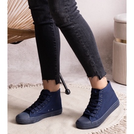 Zapatillas altas azul marino de Raffie 2