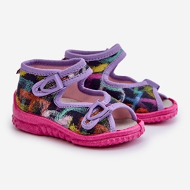 Lemigo Pantuflas infantiles Nel 310-06 Gokids Multicolor púrpura 1