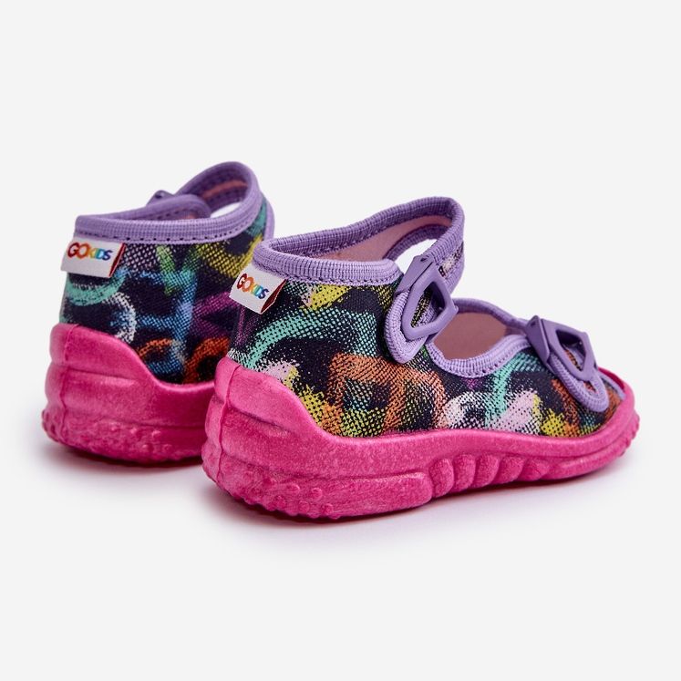 Lemigo Pantuflas infantiles Nel 310-06 Gokids Multicolor púrpura 2