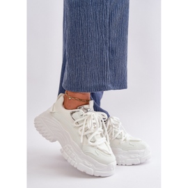 Zapatillas De Mujer Con Suela Maciza, Blanco Nevela 1