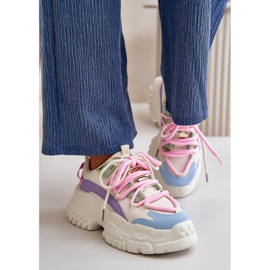 Deportivas de Mujer con Suela Gruesa Multicolor Nevela beige 6