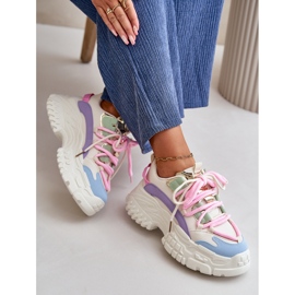 Deportivas de Mujer con Suela Gruesa Multicolor Nevela beige 10