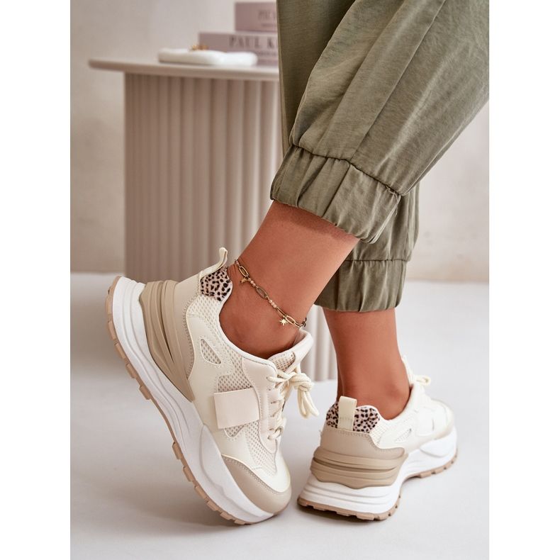 Zapatillas Mujer Plataforma Beige Nevelaine 2