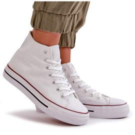 Zapatillas altas de mujer blancas Onaria blanco 8