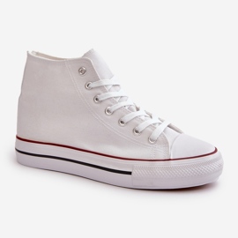 Zapatillas altas de mujer blancas Onaria blanco 3