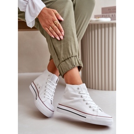 Zapatillas altas de mujer blancas Onaria blanco 6
