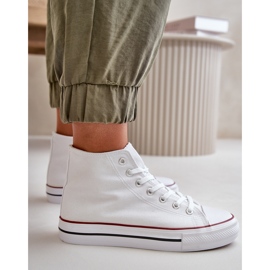 Zapatillas altas de mujer blancas Onaria blanco 7